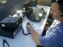 Kirc N5XJB operating at the VHF+ station. Photo courtesy KC6MWZ.